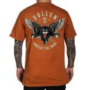 Sullen Clothing T-Shirt - Blaq Magic Texas Orange XL