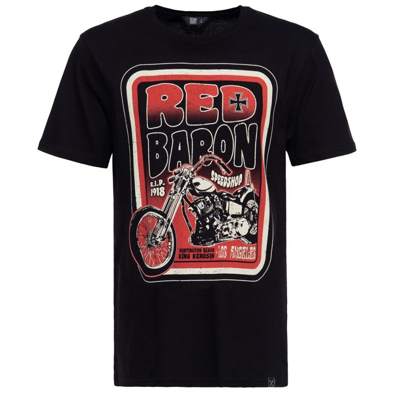 King Kerosin T-Shirt - Red Baron Speedshop L