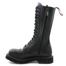 Angry Itch Faux Leather Boots - 14-Eye Ranger Black 36