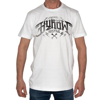 Hyraw Camiseta - Noir Logo Blanco