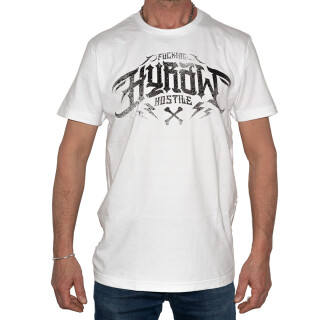 Hyraw Camiseta - Noir Logo Blanco L