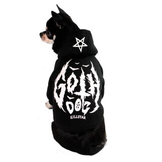 Killstar Hunde Kapuzenjacke - Goth Dog Hoodie XS