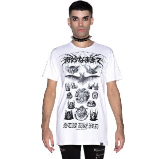 Killstar Unisex T-Shirt - Stay Weird Bianco XXL