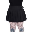 Killstar Pleated Mini Skirt - Bat Girl Black