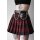 Killstar Pleated Mini Skirt - Bat Girl Tartan