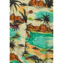 King Kerosin Hawaii Shirt - Tropical Sea S