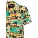 King Kerosin Camisa hawaiana - Tropical Sea 4XL