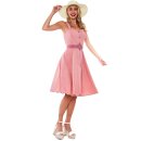 Voodoo Vixen Vintage Dress - Frenchie Flare Pink