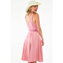 Voodoo Vixen Vintage Dress - Frenchie Flare Pink S