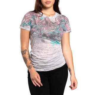Affliction Clothing Damen T-Shirt - Aqualotus