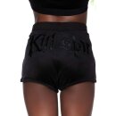 Killstar Samt Shorts - Dee-Lux Schwarz XL