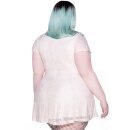 Killstar Mini Dress - Shes Laced Ivory XXL