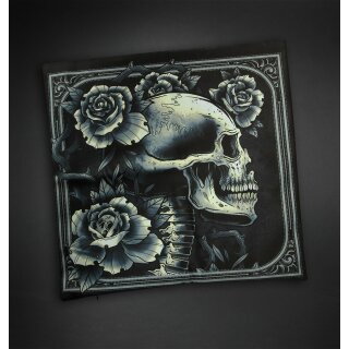 Hyraw Kissenbezug - Skull And Roses