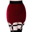 Killstar Velvet Mini Skirt - Cassandra Ruby XS