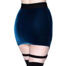 Killstar Velvet Mini Skirt - Cassandra Sapphire