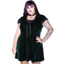 Killstar Velvet Babydoll Dress - Heather Emerald 4XL