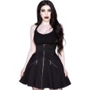 Killstar Mini Skirt - Dark Flair Pinstripe