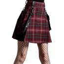 Killstar Mini Skirt - Gunner Blood Tartan XXL