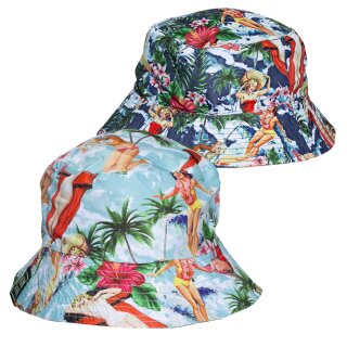 King Kerosin reversibler Fischerhut - Vintage Summer Bucket Hat