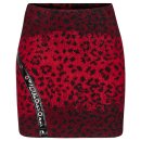 Punk Rave Mini Skirt - Blood Leopard