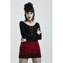 Punk Rave Mini-falda - Blood Leopard M
