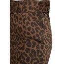 Queen Kerosin Pencil Skirt - Leopard Denim