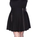 Killstar Pleated Mini Skirt - Devil In Disguise Black XS
