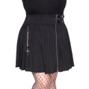 Killstar Pleated Mini Skirt - Devil In Disguise Pinstripe