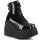 DemoniaCult Platform Sneakers - Shaker-52 Black Patent