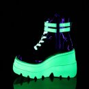 DemoniaCult Platform Sneakers - Shaker-52 UV Neon Green