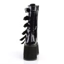 DemoniaCult Plateaustiefel - Damned-225 Black Holo