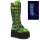 DemoniaCult Platform Boots - Damned-318 Lime Green Holo 37
