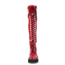 DemoniaCult Stivali sopra il ginocchio - Emily-375 Rosso