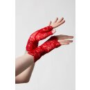 Killstar Lace Gloves - Embrace The Night Scarlet