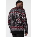 Killstar Knitted Christmas Sweater - Catmas XS
