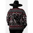 Killstar Knitted Christmas Sweater - Catmas XXL