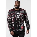 Killstar Knitted Christmas Sweater - Catmas XXL